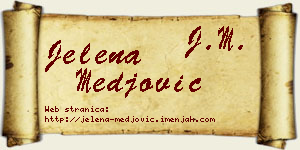 Jelena Međović vizit kartica